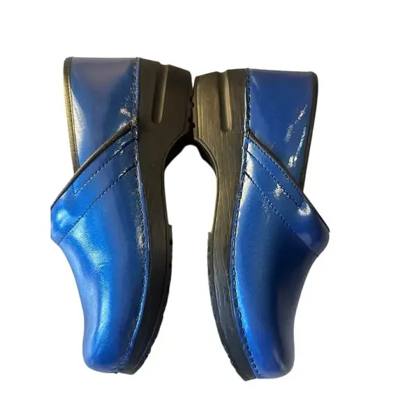 Sanita Blue Professional Leather Danish Clogs Size EU41 /US 9.5 - Picture 1 of 8